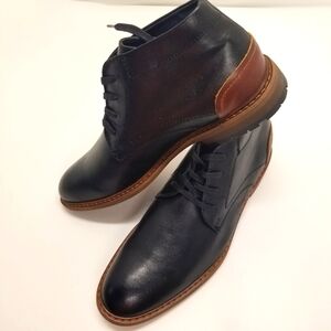 Restoration Wayne 350170 Men Sz10 Black Chukka Boots Oxford Lace Up Leather